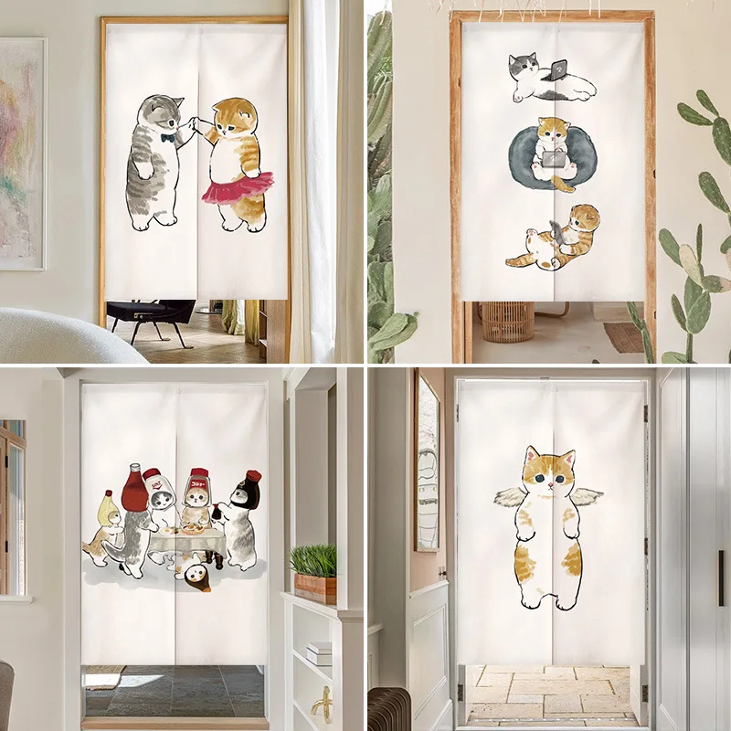 Noren Curtain Doorway - Rideau de porte japonais Noren amusant
