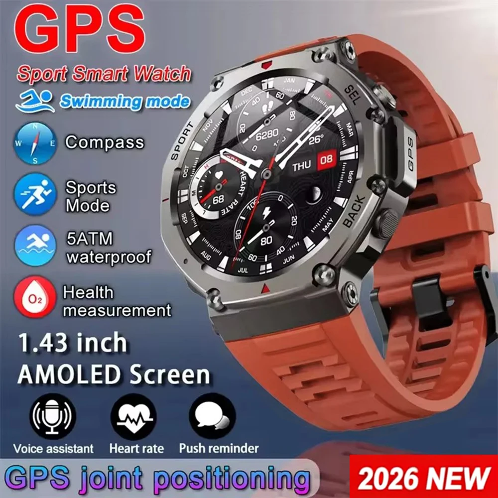 Japanese Lifestyle Called - Montre connectée pour homme GPS AMOLED