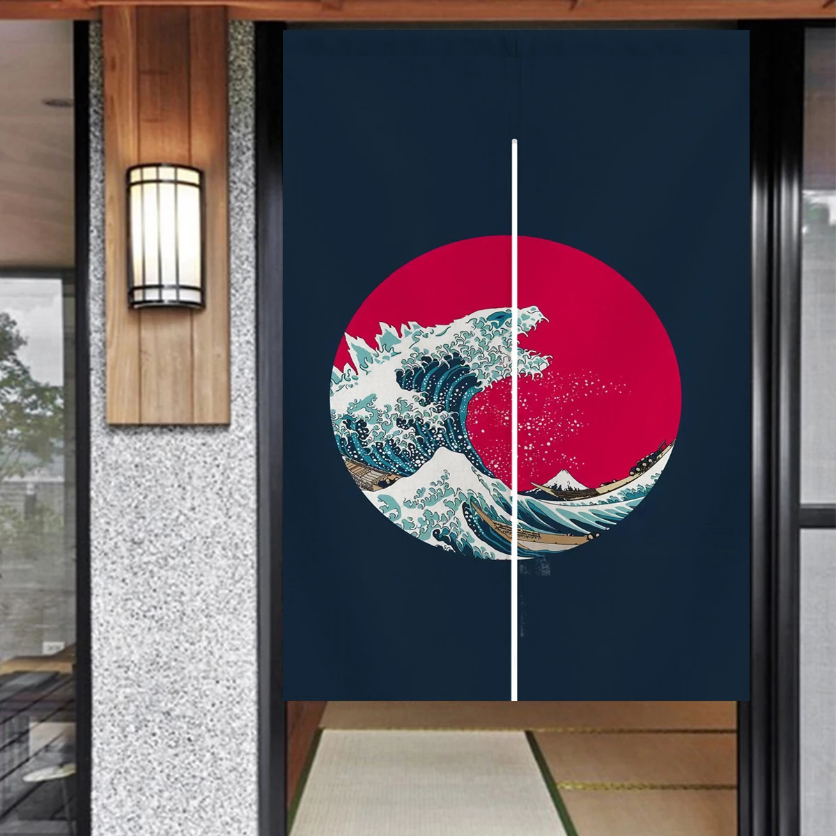 Noren Curtain Doorway - Rideau de porte japonais à motif